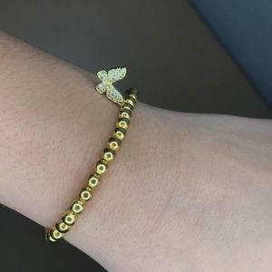 14k filled gold with gold plated charm home made